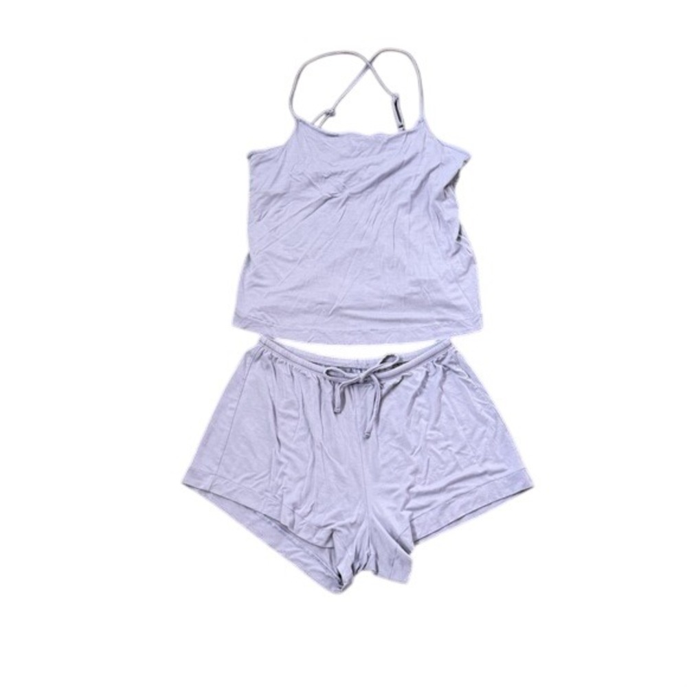 Auden Purple Cloud Knit Pajama Short Set